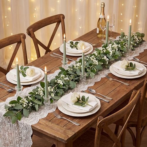 Romadedi Glass Taper Candle Holders, Clear, Pack of 20 - Image 4