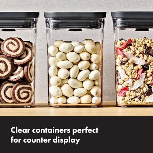 OXO Good Grips POP Container, 4.4 qt /4.2 L, Matte Black - Image 5