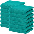 Homaxy 100% Cotton Waffle Weave Kitchen Dish Towels 12-Pack, Teal by Homaxy