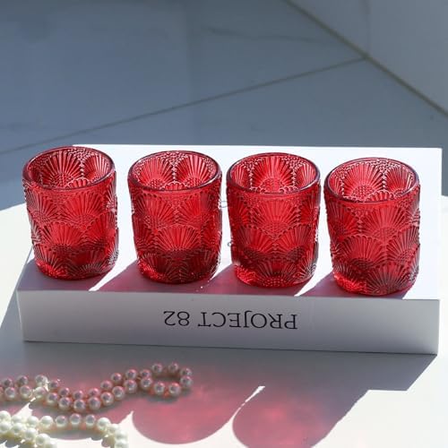 Woho 24pcs Red Votive Candle Holders Boho Style for Christmas Decorations - Image 7