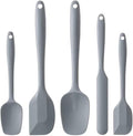 Silicone Spatula Set, 5 Piece Food Grade Rubber Spatulas by Hoewina