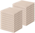 Homaxy 100% Cotton Waffle Weave Kitchen Dish Cloths 18-Pack, Beige by Homaxy