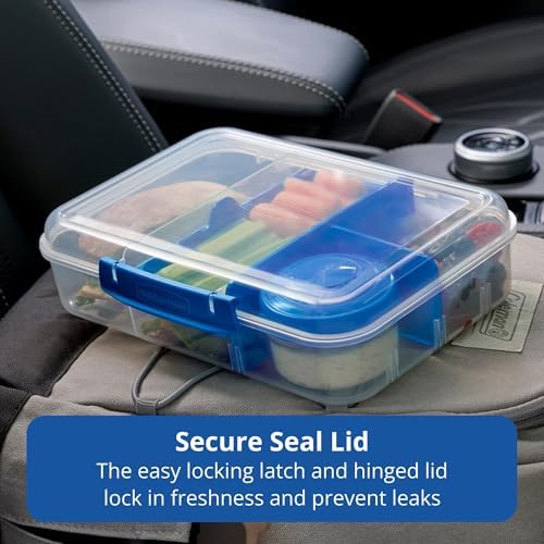 Rubbermaid Pack & Go 1.48 L Bento Create, 2-Pack, Meal Prep Containers with Compartments and Dividers - Image 2