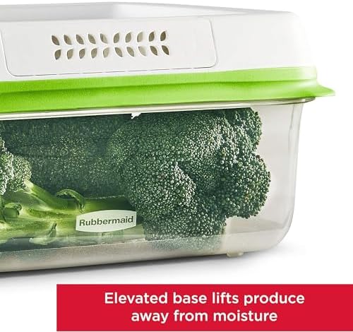 Rubbermaid FreshWorks Produce Containers, Medium/Large, 6-Piece Set - Image 3