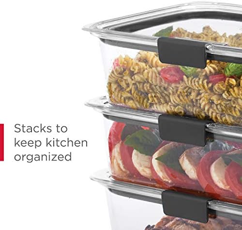 Rubbermaid Brilliance BPA-Free Airtight Food Storage Containers, 24-Piece Set, Easy for Meal Prep, Lunch & Leftovers - Image 6