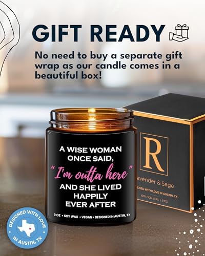 Funny Divorce Candle, Cool Retirement and Divorce Gifts for Women, Best Gift for Women, Unique Farewell Presents for Colleagues Coworker Teacher, Happy Retirement Ideas for Her - Image 4