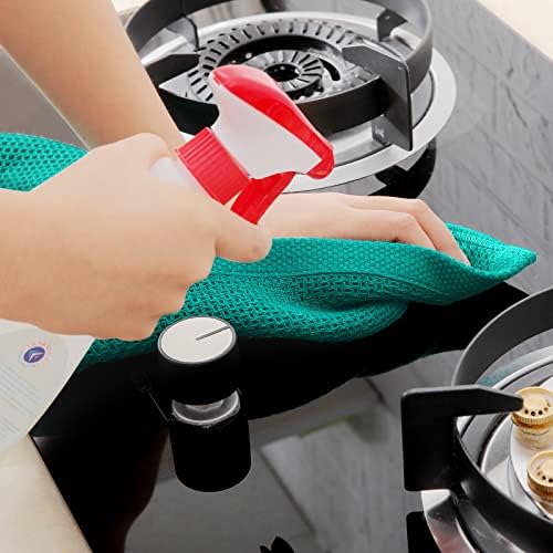 Homaxy 100% Cotton Waffle Weave Kitchen Dish Towels 12-Pack, Teal - Image 5