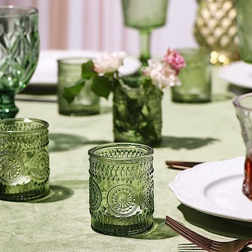 24 Pcs Green Votive Candle Holders for Wedding, Christmas Tealight Holder, - Image 5