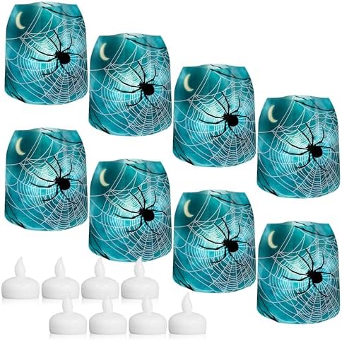 MODGY Luminary Lanterns Candle Holder Decorative Indoor Outdoor Decor, Lanterns for Wedding Centerpiece Decoration Outside Patio, with Flameless Floating LED Candles, EEK! Pack of 2 by MODGY