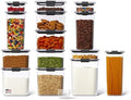 Rubbermaid Brilliance 14-Piece Food Storage Container Set with Scoops Airtight BPA-Free for Kitchen and Pantry Organization by Rubbermaid