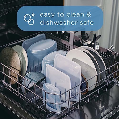 Stasher Premium Silicone Reusable Food Storage Bag, Clear | Microwave, Sous Vide, Dishwasher, Oven and Freezer Safe | BPA Free, Leak-free, Eco-friendly, 1-Cup Bowl (Pack of 2) - Image 3