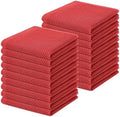Homaxy 100% Cotton Waffle Weave Kitchen Dish Cloths 18-Pack, Brick Red by Homaxy