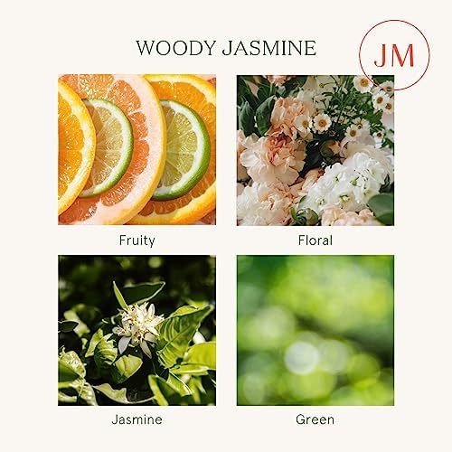 LA JOLIE MUSE Woody Jasmine Scented Candle for Home,Natural Soy Wax 55 Hrs - Image 2
