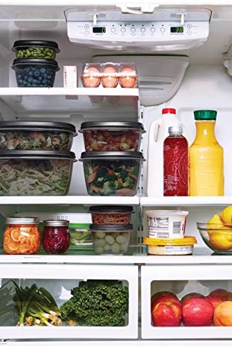 Rubbermaid EasyFindLids Food Storage Containers with SilverShield Antimicrobial Protection, 42-Piece Set, BPA-Free, Grey - Image 6