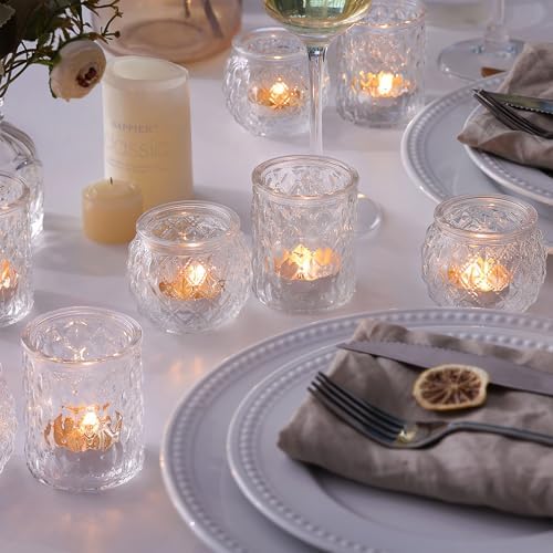 NITIME 36Pcs Votive Candle Holders, Clear Tea Light Holders for Wedding - Image 5