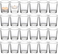 Letine 24-Pack Votive Candle Holders, Clear Glass Tea Light Holders Bulk by LETINE