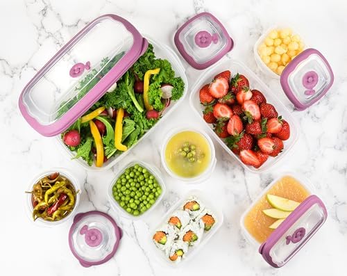 Tribello Plastic Food Storage Containers With Lids - 53 Oz Airtight Container Box For Food Storage, Meal Prep, Freezer, Microwave And Dishwasher Safe, Steam Vent Lids, BPA-Free - 3 Pack - Image 7