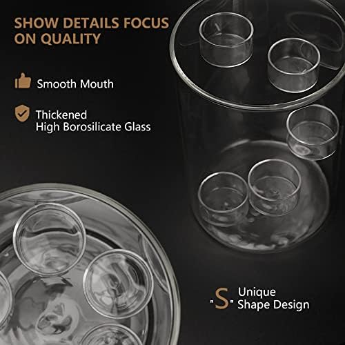 Glass Hurricane Candle Holder for Tea Light, Clear Cylinder Pillar Candle Holder for Table Centerpiece Decorations, Hurricane Glass Candle Holders for Dining Room Wedding Parties Home Decorations - Image 6