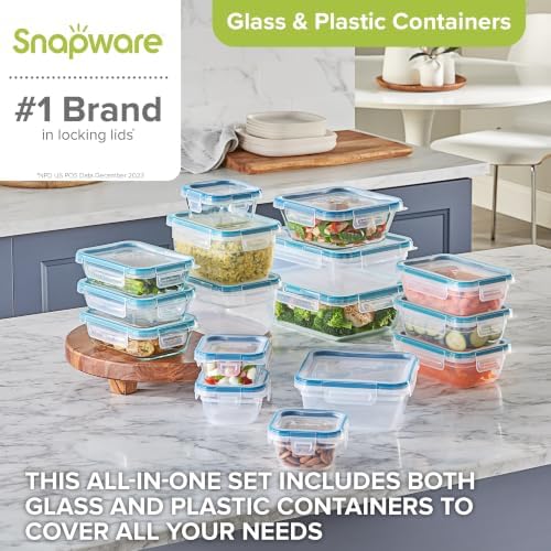 Snapware Glass & Plastic Mix Total Solution (16-Pack) Food Storage Set - Image 2