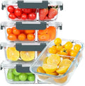KOMUEE 30 oz 5 Pack Glass Meal Prep Containers 2 Compartments by KOMUEEUS