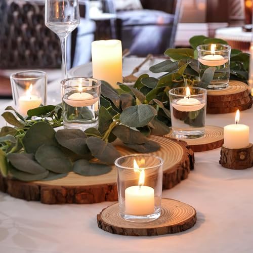 Letine 36-Pack Votive Candle Holders, Clear Glass Tea Light Holders - Image 4
