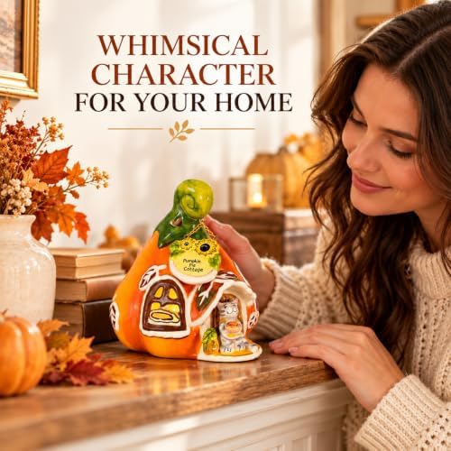 PUMPKIN COTTAGE CANDLE HOUSE - SMALL - Image 6