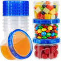 10 Pack 17oz Small Freezer Food Storage Containers with Twist Top Lids by ForestBreathing
