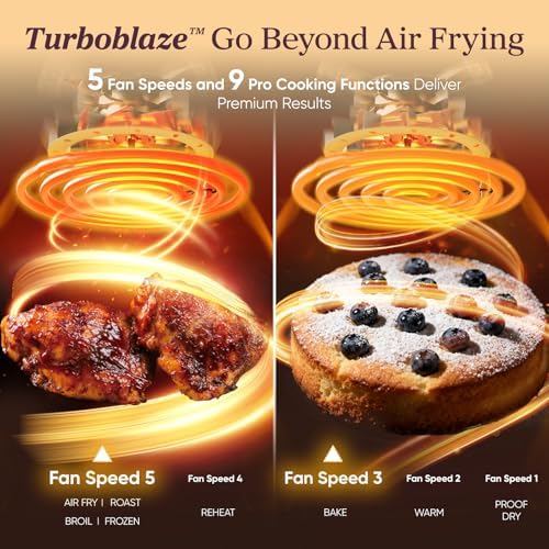 Cosori TurboBlaze 6 Qt Air Fryer, Ceramic Coating, 9-in-1, Light Gray - Image 3