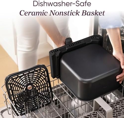 Cosori Smart Air Fryer 6.8 Qt, Dual Heating Elements, Ceramic Coating, Gray - Image 6