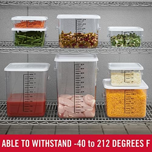 Rubbermaid Commercial Products Square Food Container, 12-Quart, Clear - Image 6