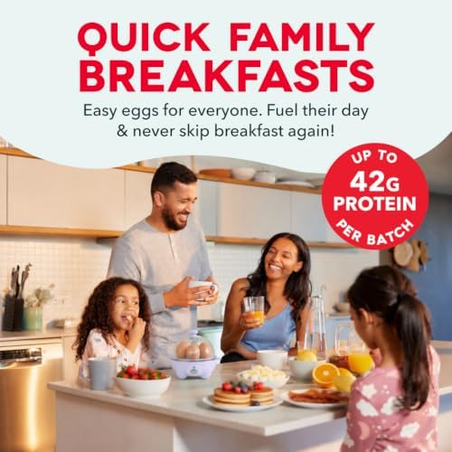 Dash Rapid Egg Cooker, 7 Eggs, Hard Boiled, Poached & Omelettes, Lavender - Image 3