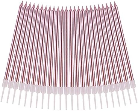 PHD CAKE 36-Count Rose Gold Long Thin Metallic Birthday Candles, Cake Candles, Birthday Parties, Wedding Decorations, Party Candles, Cake Decorations - Image 4