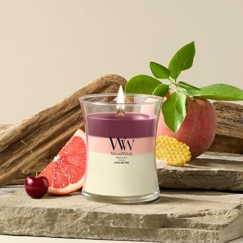WoodWick Lush Nectar Tri-Scented Candle, Crackling Wick, 9.7oz - Image 2