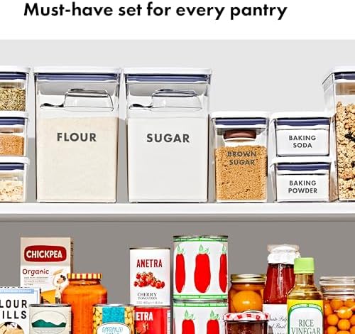 OXO Good Grips Piece Prelabeled Baking POP Container Set, 8 Piece Set (Pack of 2) - Image 3