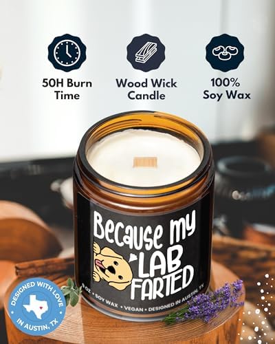 Funny Lab Candle, Labrador Retriever Gifts for Women and Men, Unique Funny Lab-Themed Gift Ideas, Best Present for Pet Lovers, Perfect Present for Dog Mom and Dog Dad, Birthday, Christmas, Gift-Ready - Image 2