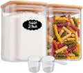 2-Pack 3.4Qt Large Glass Flour Sugar Storage Containers with Lids by Unknown