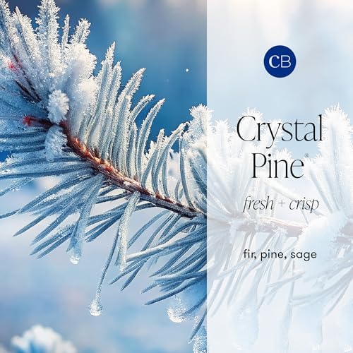 Capri Blue Glimmer Jar Candles - Luxury Holiday Scented Candles for Home - Long Lasting Soy Wax Blend - Scented Holiday & Home Decor - Crystal Pine Oversized Signature Jar (28 oz) - Image 3