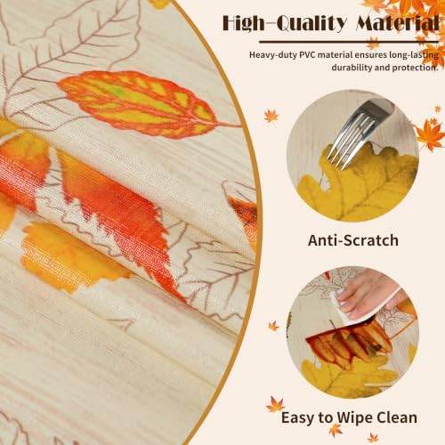 Rectangle Table Cloth, 100% Waterproof Vinyl Tablecloth, 54" x 84" - Image 3