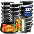 50 Pack 38OZ Meal Prep Containers Reusable Food Leftover Storage Containers by Unknown