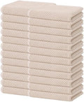 Homaxy 100% Cotton Waffle Weave Kitchen Dish Towels 24-Pack, Beige by Homaxy