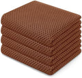 Homaxy 100% Cotton Waffle Weave Kitchen Dish Towels 4-Pack, Caramel by Homaxy