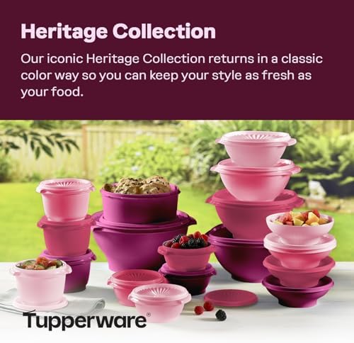 Tupperware Heritage 36-Piece Vintage Pink Set (18 Containers, 18 Lids) - Image 2