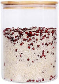 Large Glass Food Storage Container, 100 FL OZ (3000ml) Glass Food Canister with Airtight Bamboo Lids for Your Pantry, BPA-Free Cereal Dispenser Jars for Spaghetti Pasta, Powder, Tea, Coffee by LEAVES+AND+TREES+Y