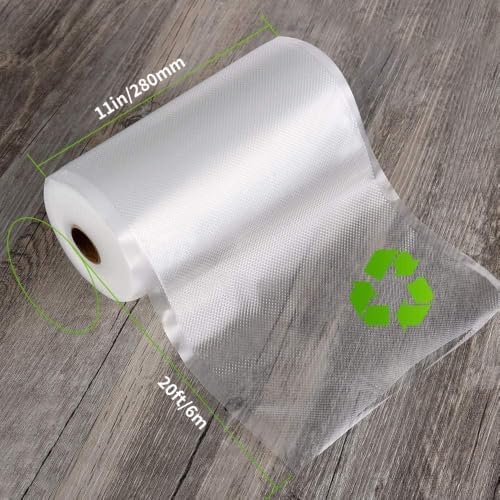 Vacuum Sealer Bags Rolls, Kitchen Essentials, 11inx20ft, 2 Pack, Snack Bags - Image 6