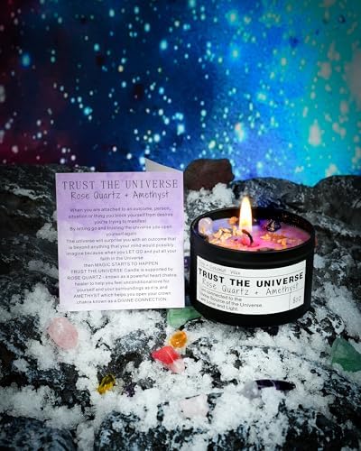 Healing Candles, Manifestation Magical Candles, Energy, Chakras, Law of Attraction, Gifts to Empower Women, Birthday Graduation Gifts, Emotional Support. (Trust THE Universe) - Image 4