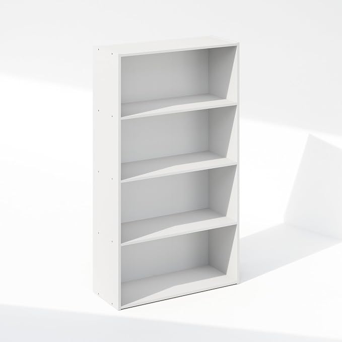 Furinno Reed Closet Organizers and Storage, 4-Tier Closet Organizer, Open Shelf - Image 3