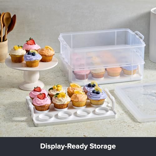 Snapware (2-Layer, 24 Cupcakes Plastic Detachable Cupcake Carrier - Image 6