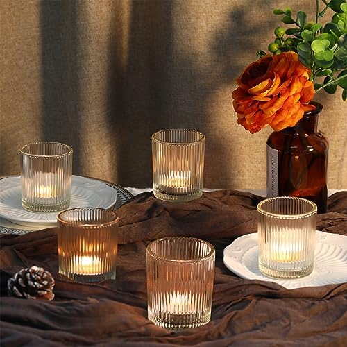 36 Pack Votive Candle Holders, Glass Tea Lights Candle Holder for Wedding - Image 5