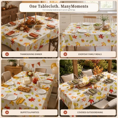 Rectangle Table Cloth, 100% Waterproof Vinyl Tablecloth, 54" x 78" - Image 6