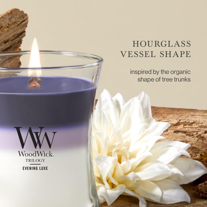 WoodWick Evening Luxe Tri-Scented Candle, Crackling Wick, 9.7oz - Image 4